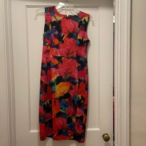 Colorful print dress